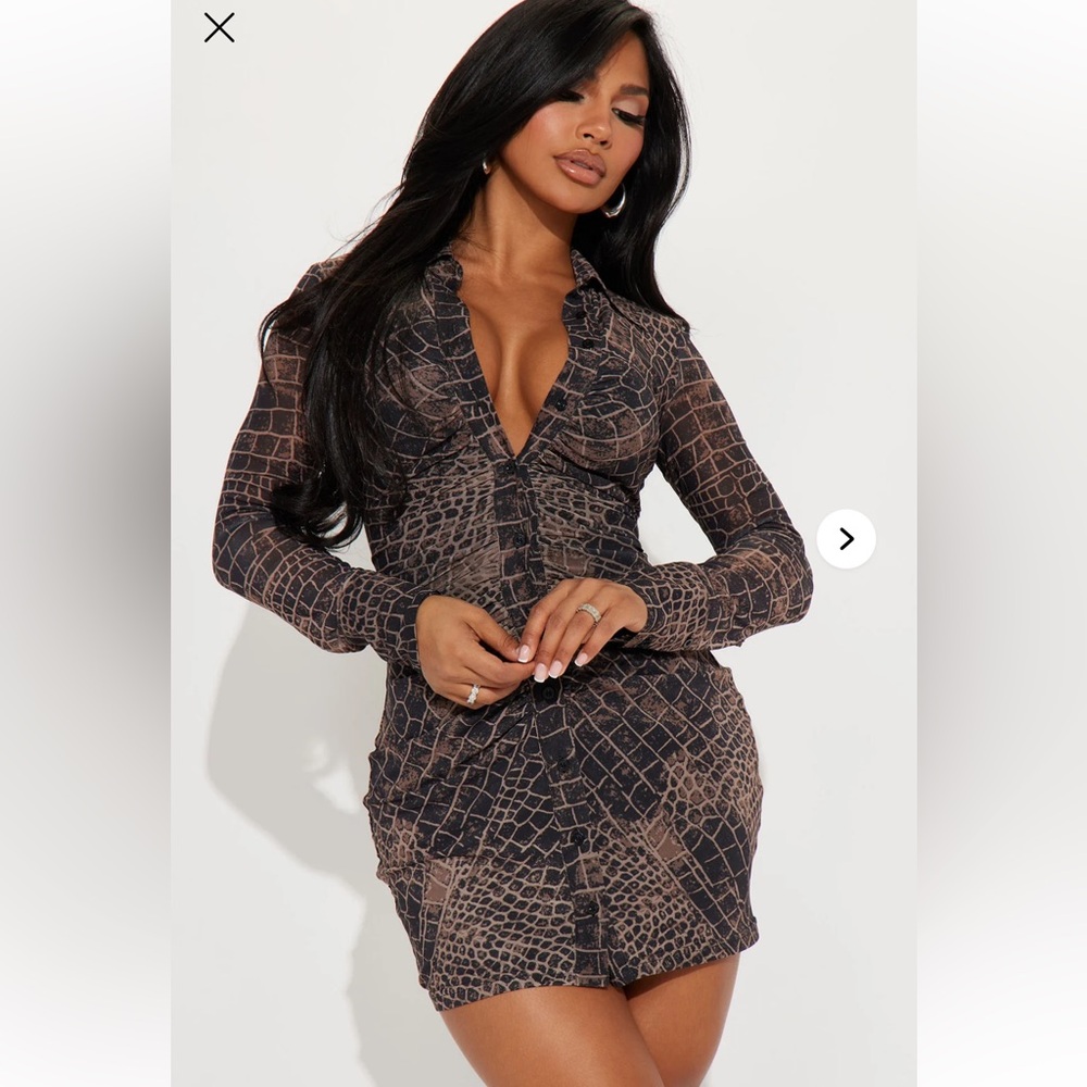 Snake Bitten Fashion Nova Dress NWOT